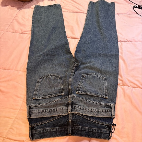 AGOLDE Elson High Rise Wide Leg Jeans size 27 brand new $298 - Picture 3 of 7